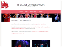 Tablet Screenshot of levillagechoregraphique.fr
